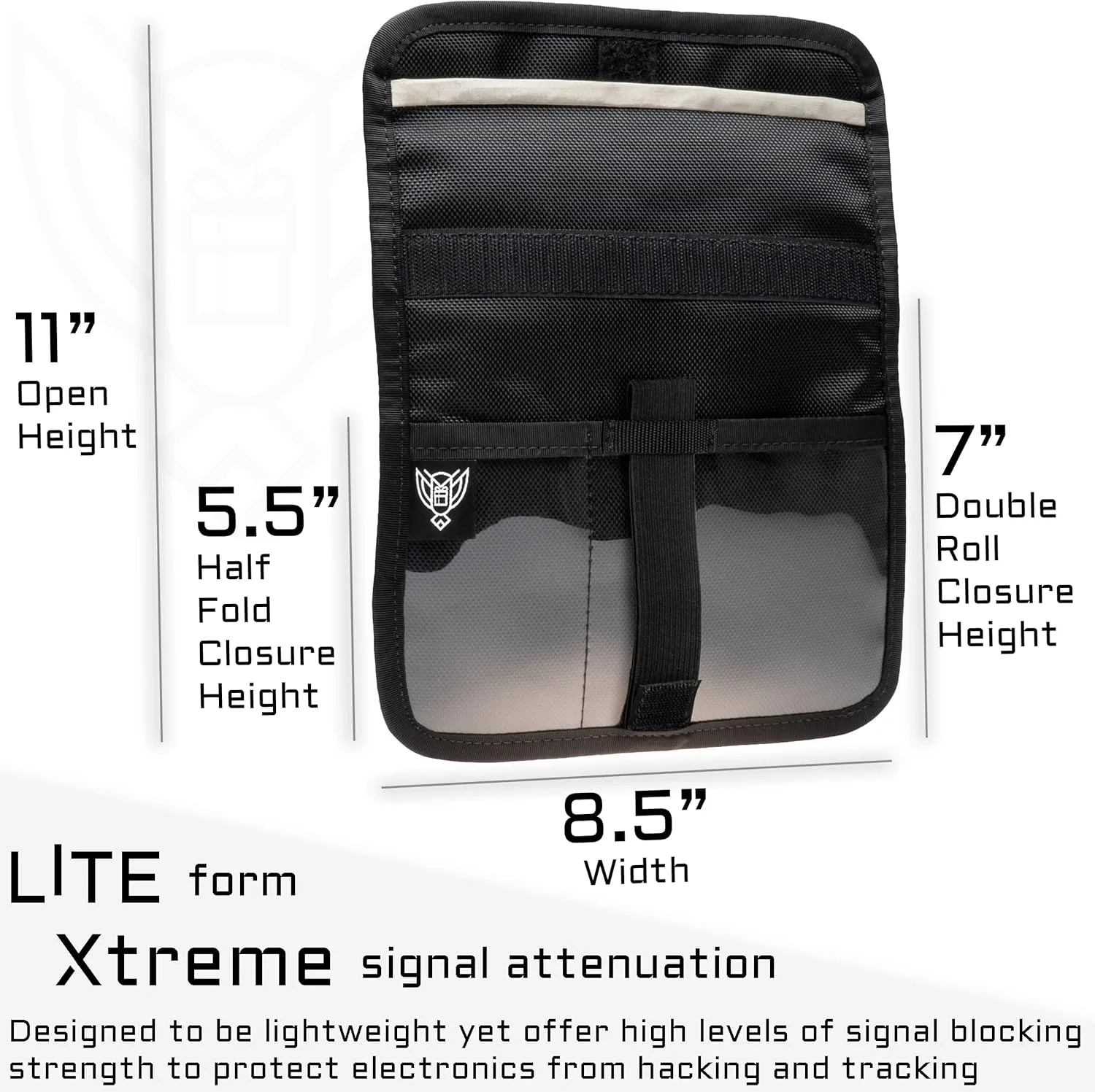 ~ AQUA RT Dry Bag~ Water-Proof Faraday Dry Bag for Laptops, Tablets, and Mid-Size Electronics ~ Small LITE Faraday Combo ~ Backwoods Camo