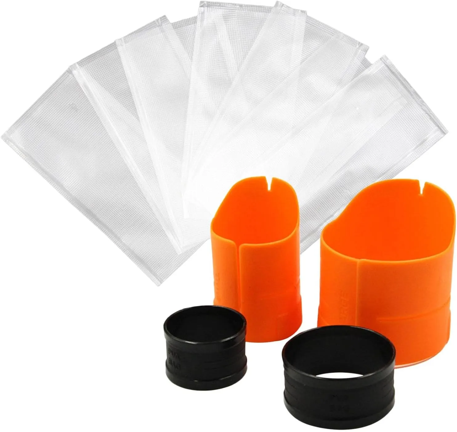 1 Set PVA Bag Refill, PVA Bags Fishing Kit with 100 Pieces Dissolve Water Soluble PVA Bags p-lastic Loader 50x(7x14cm) (50x6x12cm) for Fishing Bait Fishing Accessories Tackle