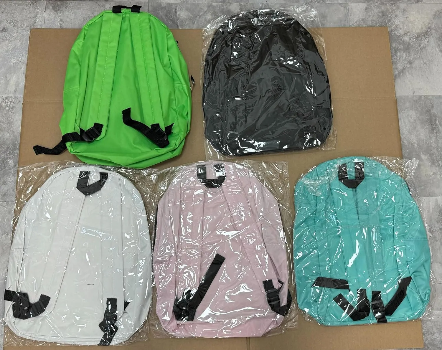 10 Pack Bulk Backpacks, Wholesale 17-Inch Lightweight Bookbags for Kids, Adults, School, Classroom, Travel, Gym Supplies with 1 Large, 2 Small Pocket, Perfect for Events, Corporate Bundles, Mix
