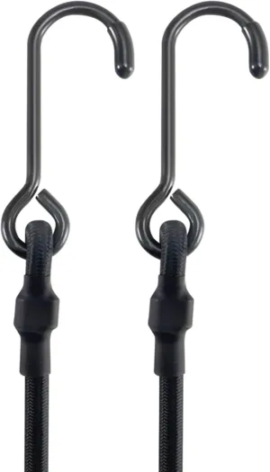 10 Pcs 4'' Short Mini Heavy Duty Bungee Cords with 180 lbs Max Break Strength & Rust Resistant Steel Hooks, Black Small UV Resistant Bungee Straps with 6mm Diameter, Perfect for Small Items & Tools