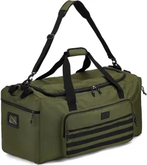 115L Extra Large Gym Duffle Bag for Men Women with Shoes Compartment Shoulder Strap Heavy Duty Tactical Duffel Bag Weekender Overnight Trip Big Sports Team Equipment & Workout Bag, Green