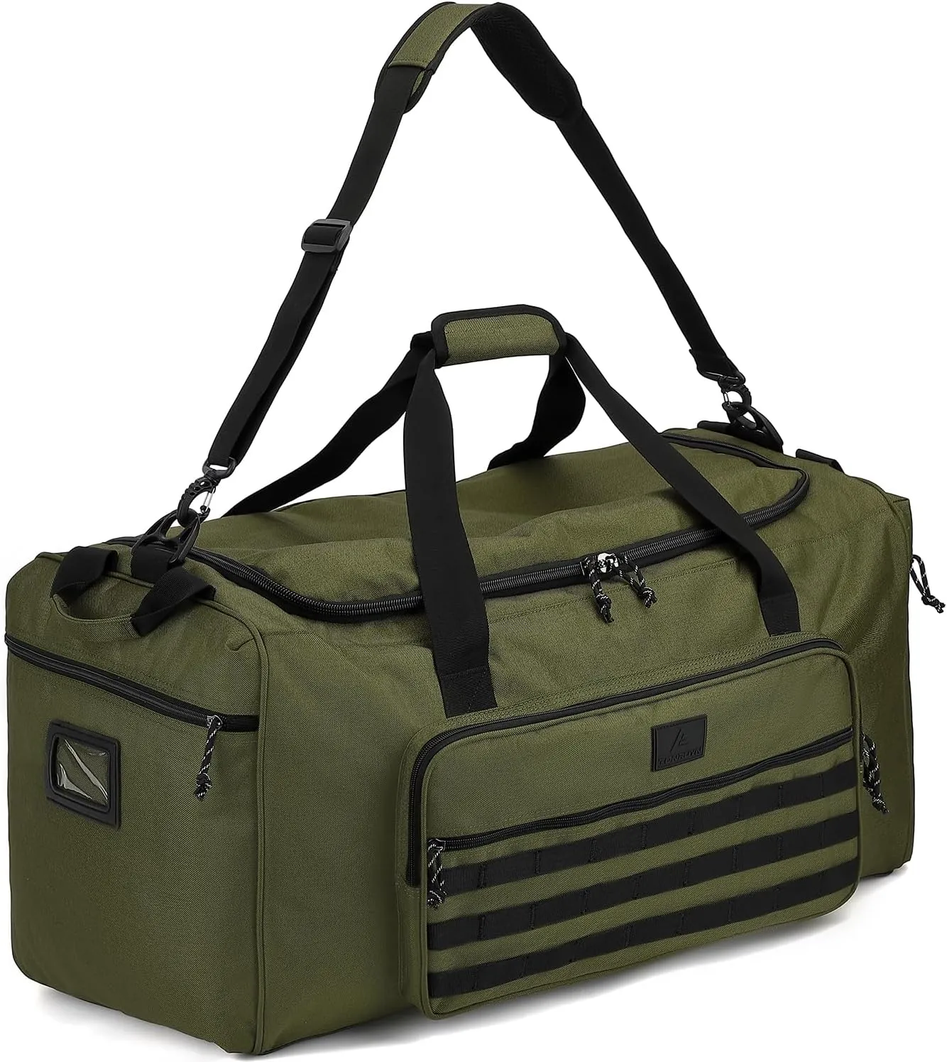 115L Extra Large Gym Duffle Bag for Men Women with Shoes Compartment Shoulder Strap Heavy Duty Tactical Duffel Bag Weekender Overnight Trip Big Sports Team Equipment & Workout Bag, Green