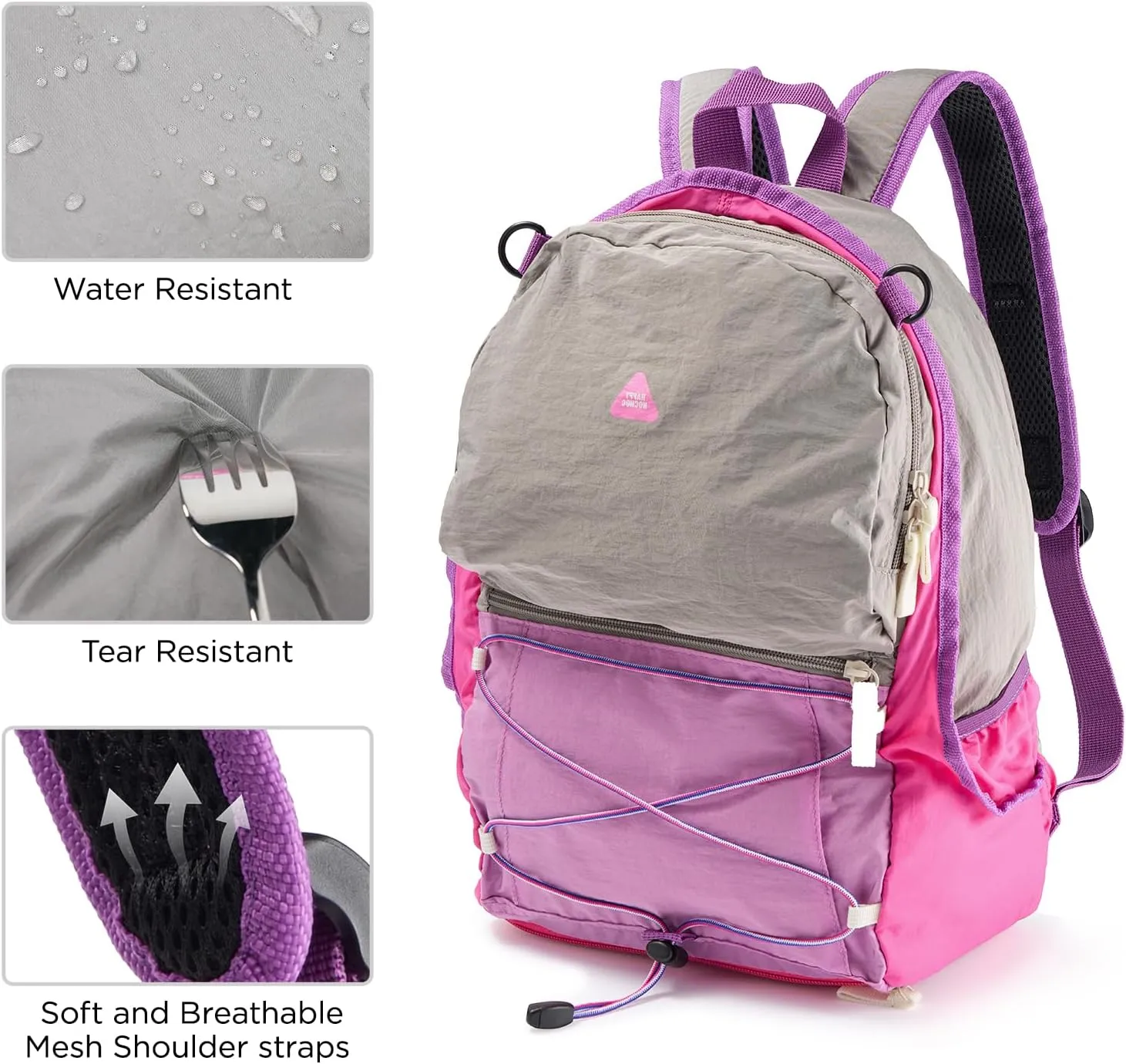 12L Kids Backpack for boys and girls, Small Ultra Lightweight Hiking Backpack for kids with Mesh Storage Bag, Water Resistant Travel Outdoor Sport Camping Daypack