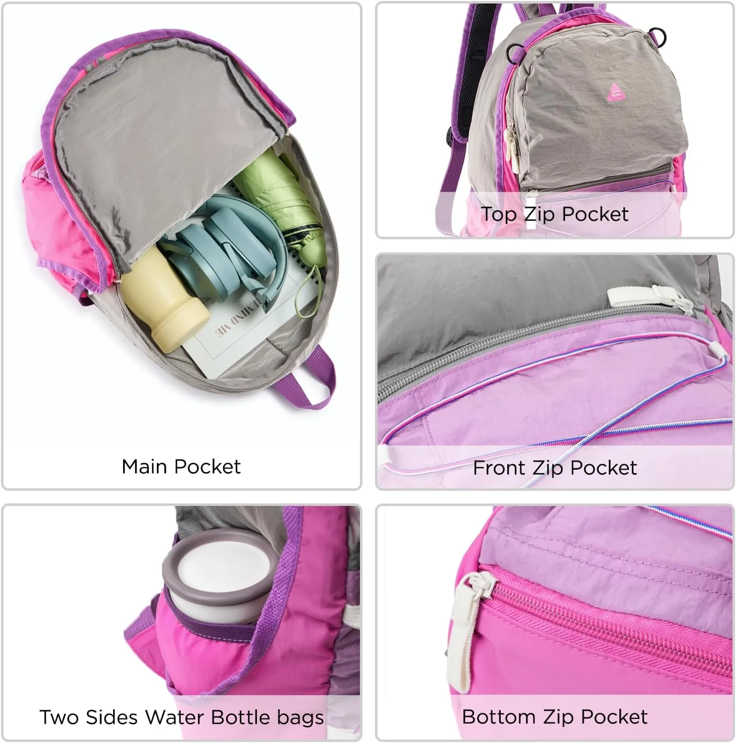 12L Kids Backpack for boys and girls, Small Ultra Lightweight Hiking Backpack for kids with Mesh Storage Bag, Water Resistant Travel Outdoor Sport Camping Daypack