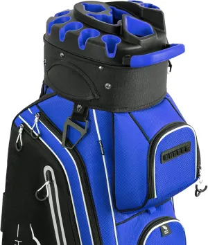 14-Way Golf Cart Bag Pro with Full Length Divider Top, Golf Bag for Men with Handles and Rain Cover