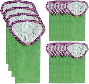 18 Pack 107313 Micro Filter Bags Replacement for ProTeam 10 Quart Backpack Vacuum: Super Coach Pro 10, GoFit 10, #107313 Open Triangular Collar