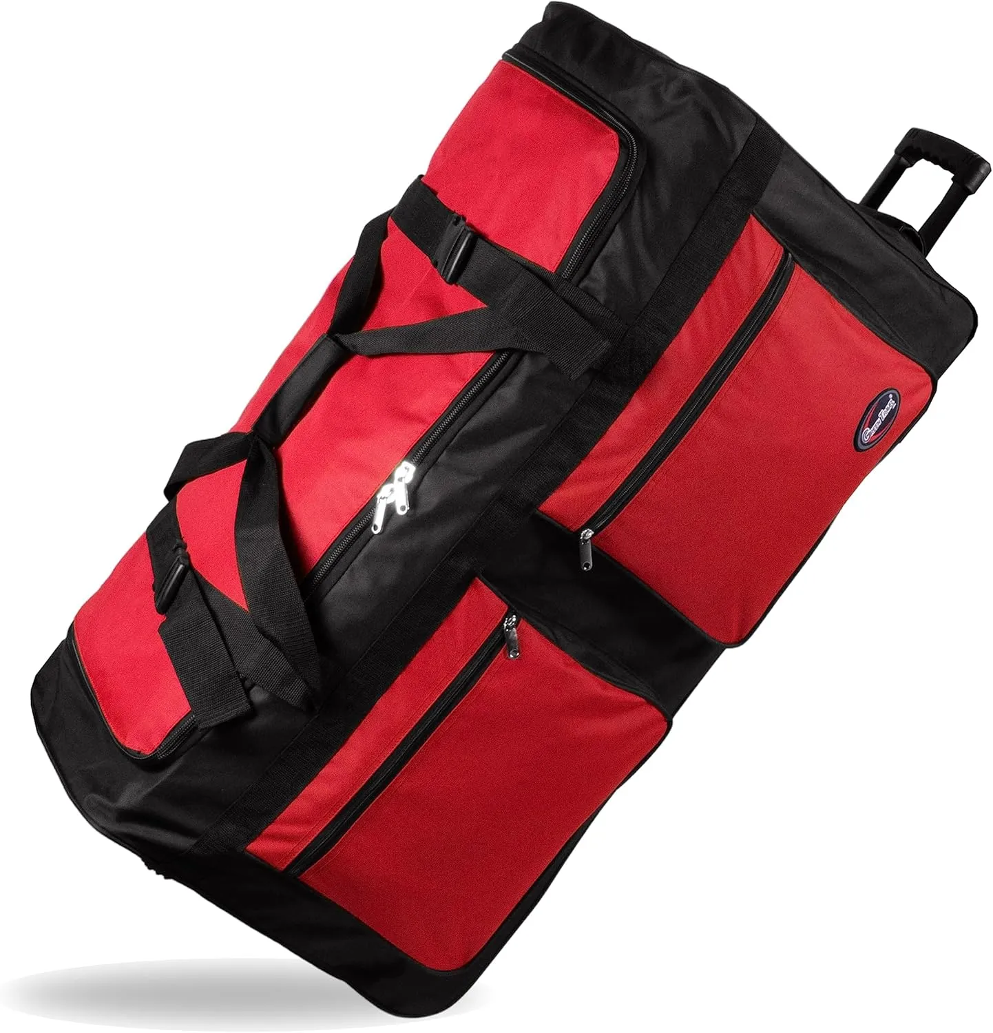 20"/30"/36"/40" Rolling Duffle Bag Travel Wheeled Luggage Suitcase (Red, 36-inch)