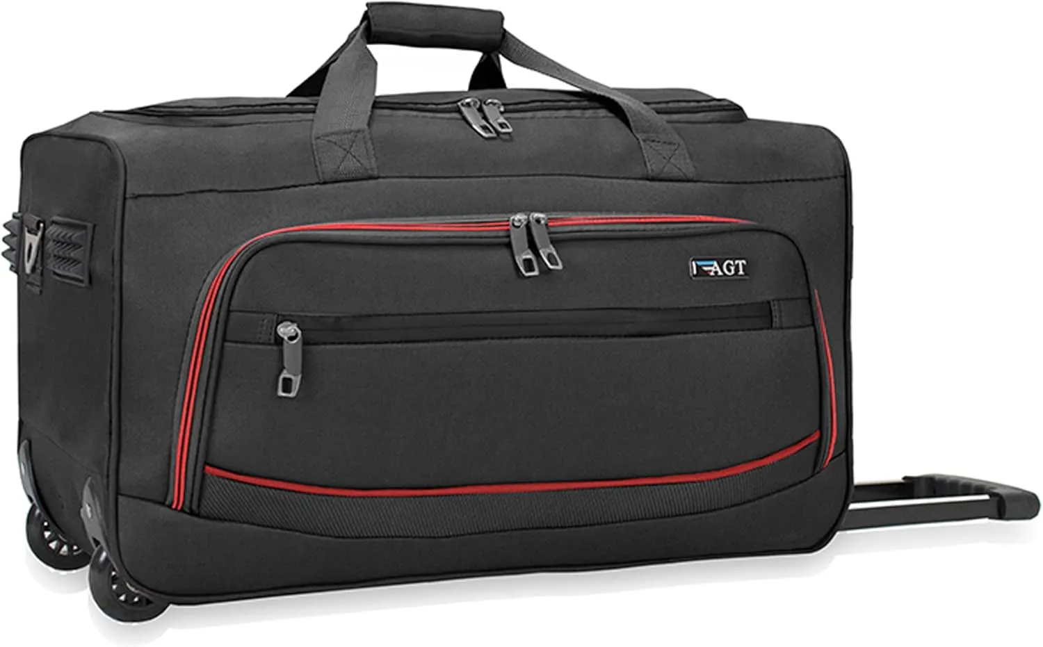 22"/30"/36" Rolling Duffel Bag Travel Wheeled Luggage Suitcase (Black, 22-inch)