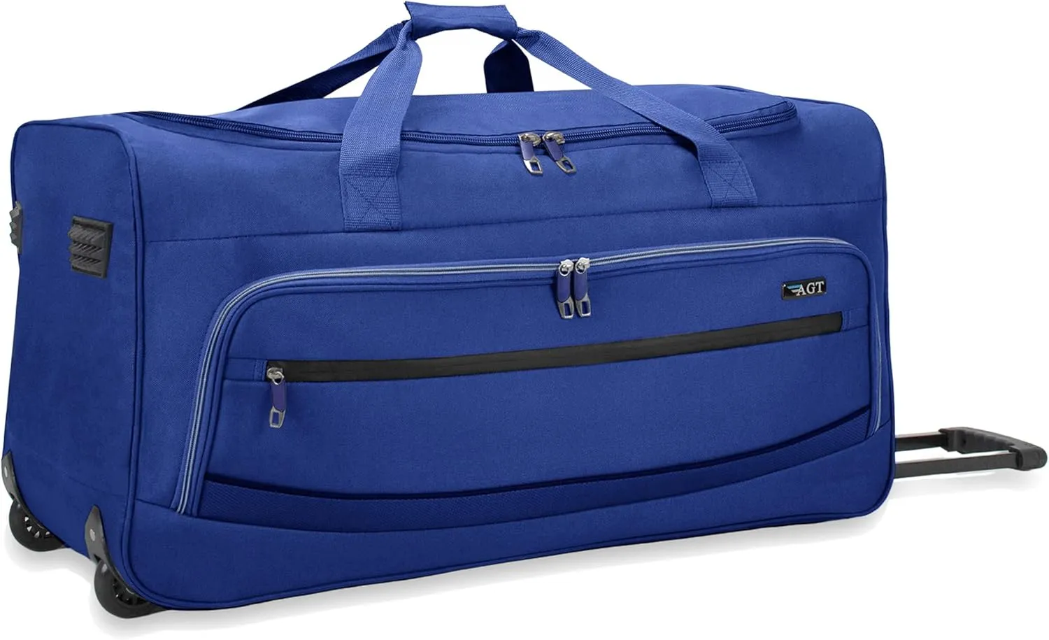 22"/30"/36" Rolling Duffel Bag Travel Wheeled Luggage Suitcase (Blue, 30-inch)