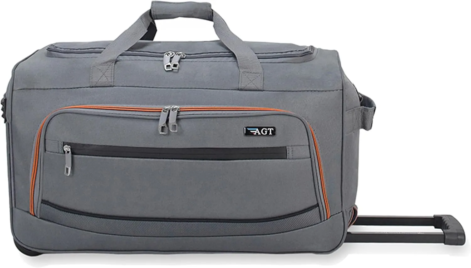 22"/30"/36" Rolling Duffel Bag Travel Wheeled Luggage Suitcase (Grey, 22-inch)