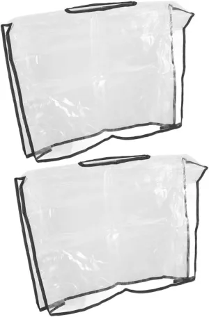 2Pcs Clear Tote Rain Protector for Outdoor Activities Lightweight and Portable Shield for Hiking Cycling and Travel