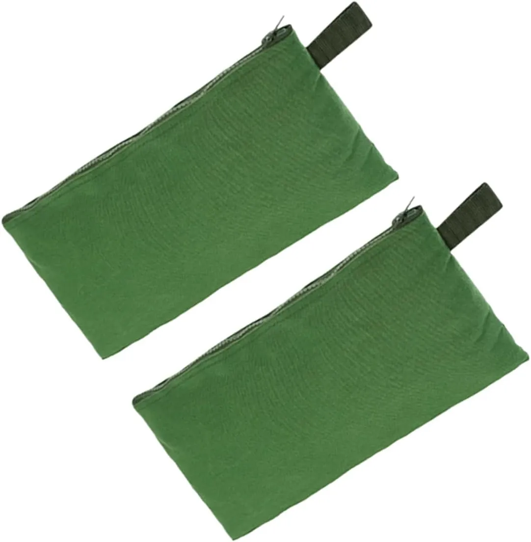 2pcs Heavy Duty Canvas Tool Bag Zipper Pouch for Power Tools Portable Tool Kit