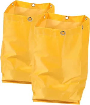 2pcs Janitorial Cart Cleaning Bag Sturdy Canvas Trolley Bag for Shopping Cart