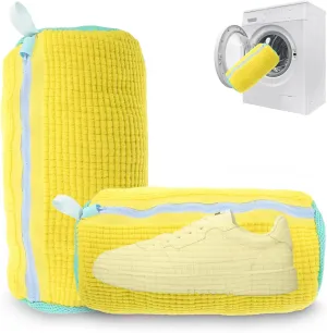 2PCS Shoe Washing Machine Bag, Durable Shoe Bag for Washing Machine, Fits All Shoe Sizes, Easy to Use Shoe Cleaning Bag