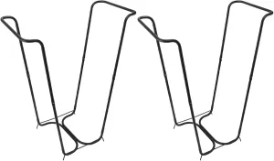 2Pcs Trash Bag Holder, 29.53 X 25.6 X 11.81in Detachable Stainless Steel Garbage Bag Frame Holder, Portable Metal Rack for Outdoor Camping BBQ Picnic