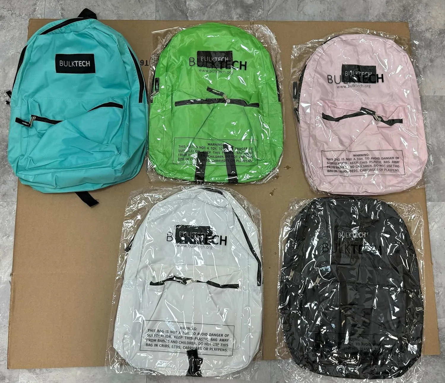 300 Pack Bulk Backpacks, Wholesale 17-Inch Lightweight Bookbags for Kids, Adults, School, Classroom, Travel, Gym Supplies with 2 Large, 1 Small Pocket, Perfect for Events, Corporate Bundles, Mix
