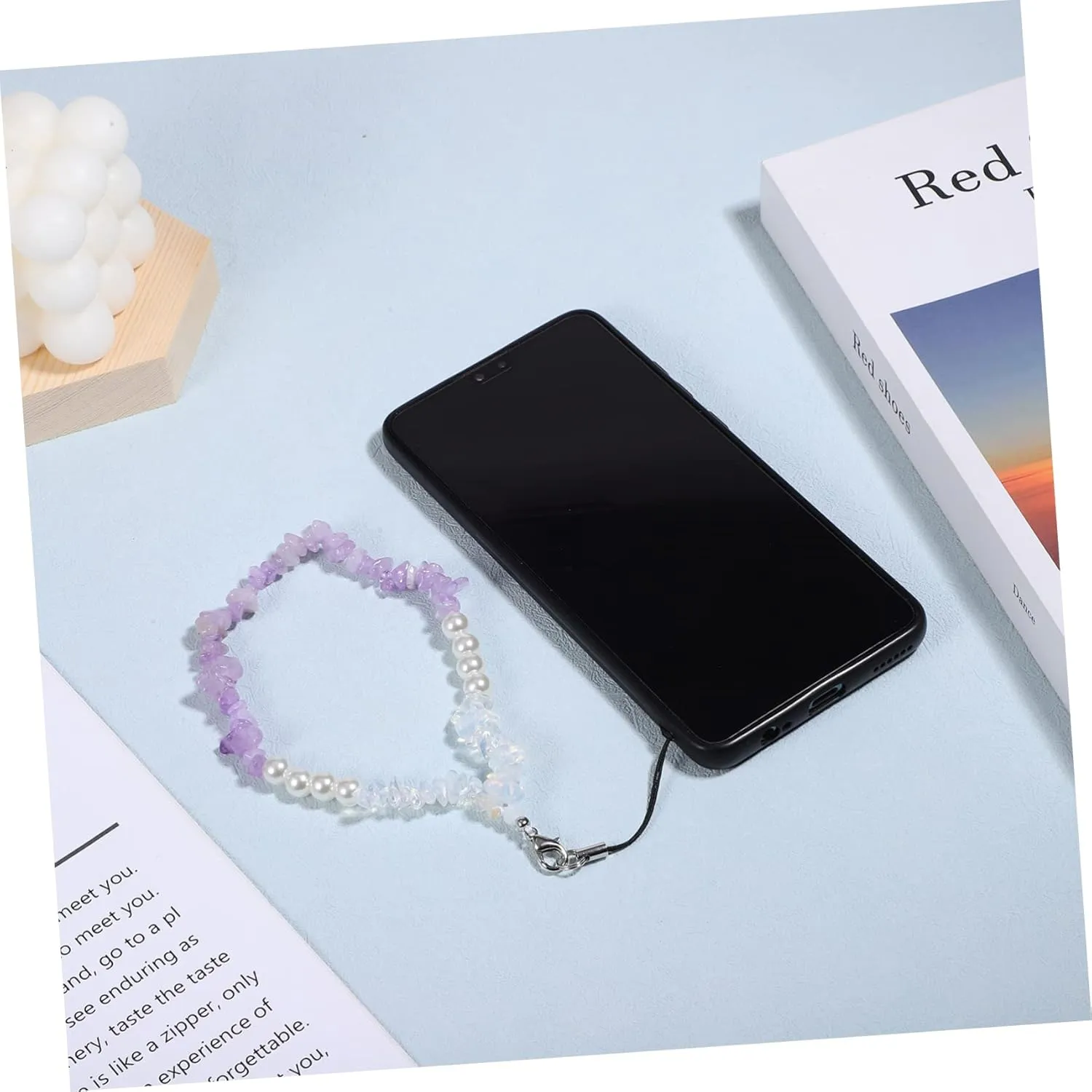 4 Pcs Chain Phones Key Fob Lanyard Hook Gold Wristlet Phone Strap Crossbody Charm Rope Telephone