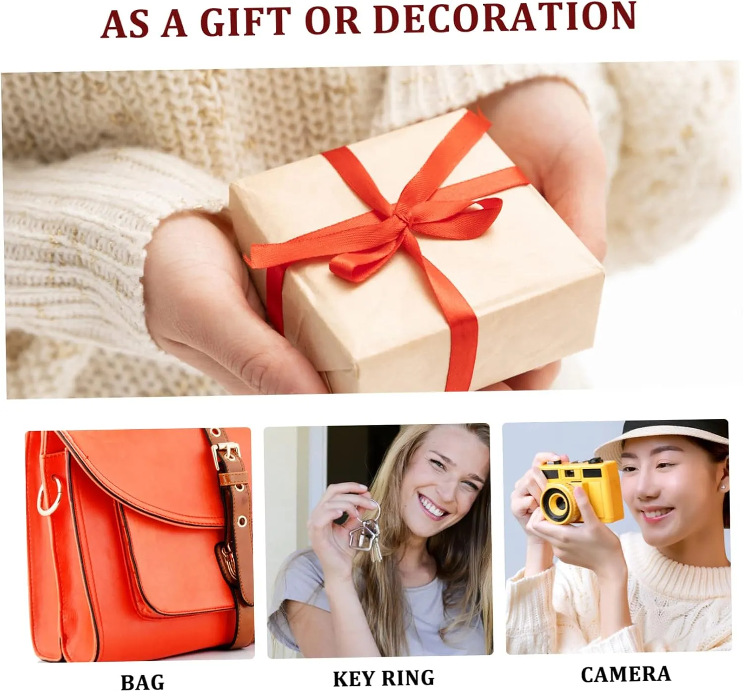 4 Pcs Chain Phones Key Fob Lanyard Hook Gold Wristlet Phone Strap Crossbody Charm Rope Telephone