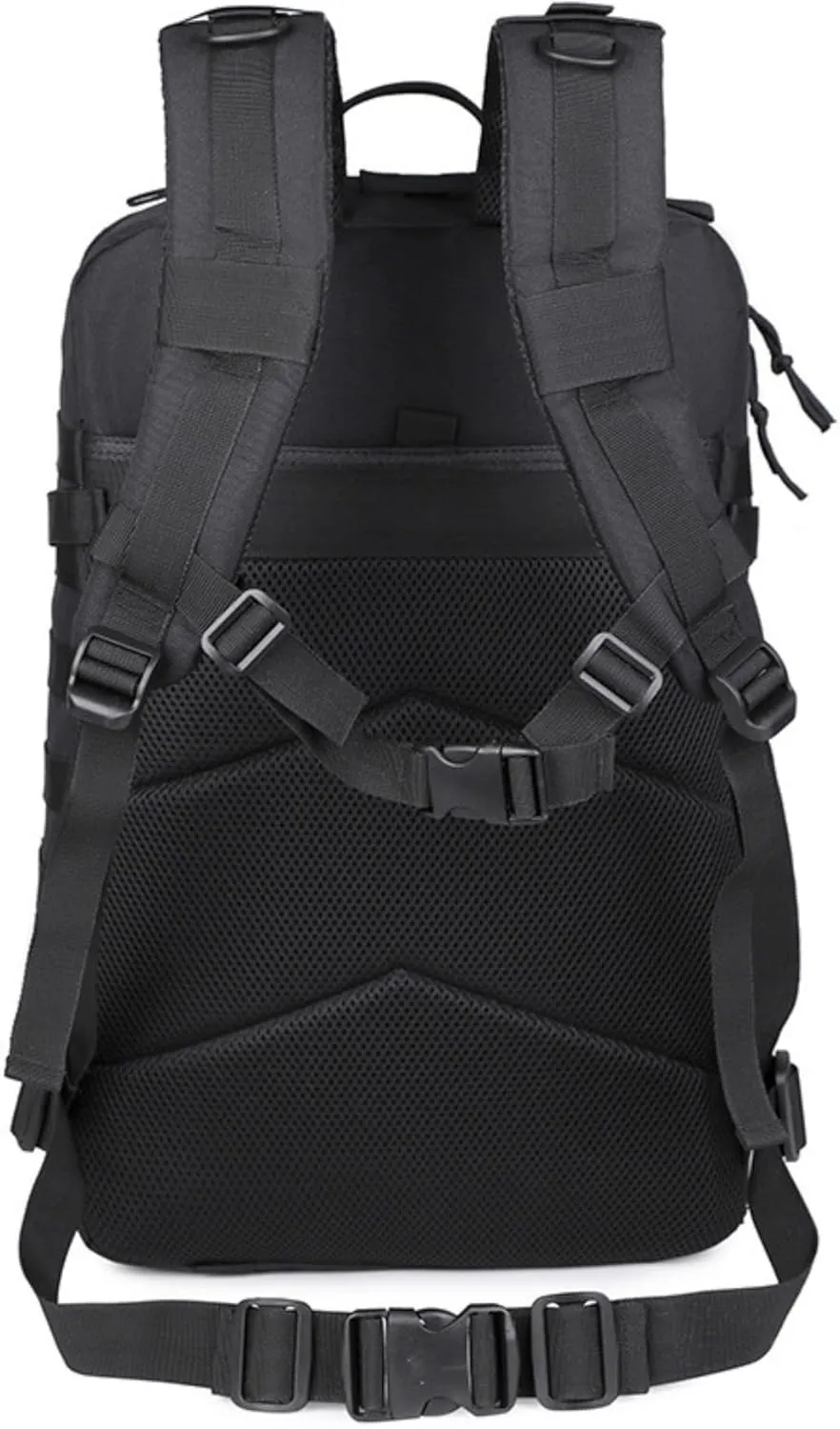 45L Military Tactical Backpack Molle Army Assault Pack 3-Day Bug Out Bag for Hiking, Camping & Outdoor Survival - Khaki Camouflage