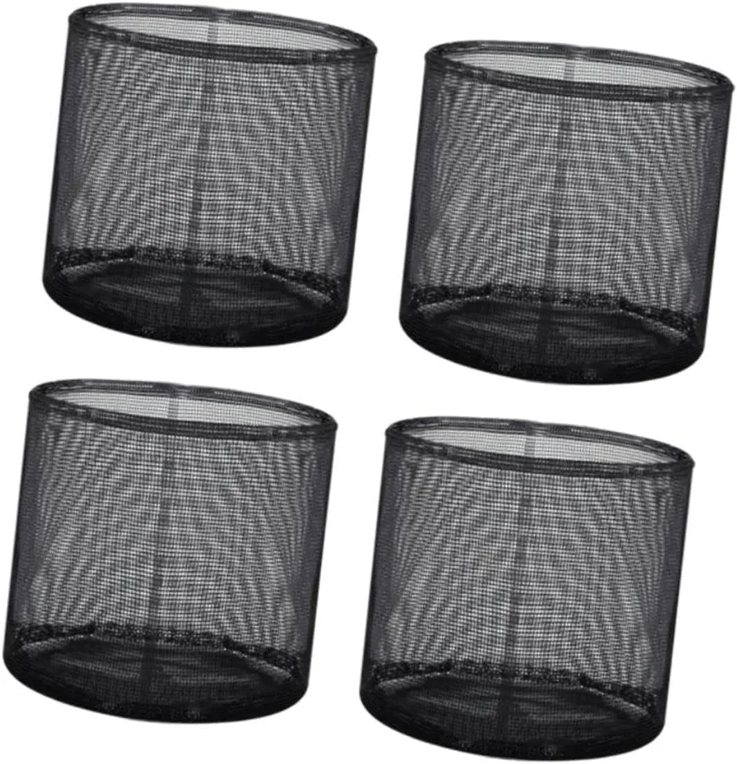 4X Aquatic Planting Bags Pond Planter Breathable Reusable Plant Bags Lily Plant Pots for Flower Aquatic Terrestrial Plants, Round