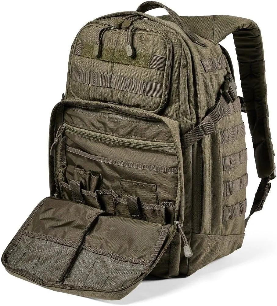 5.11 Tactical Backpack, RUSH 24 2.0 Military Survival Molle Back Pack with Laptop Compartment, 37L, Style 56563ABR/56564ABR