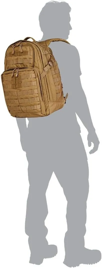 5.11 Tactical Backpack, RUSH 24 2.0 Military Survival Molle Back Pack with Laptop Compartment, 37L, Style 56563ABR/56564ABR