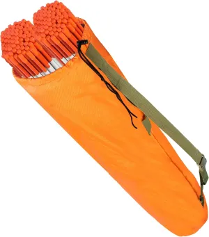 51" X 7" Orange Snow Stakes Driveway Markers Storage Bag, Portable Driveway Markers for Snow Plowing Carry Bag, Snow Markers for Driveway Pouch Holds 120 Snow Sticks (Only Bags)