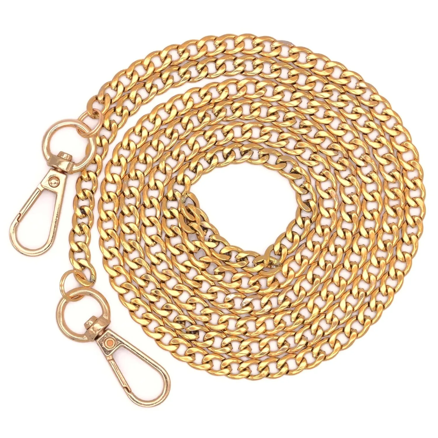 52 Inch Gold Handbag Chain - Medium Weight Crossbody Strap - Chain For Bride Clutch - Designer Bag Chain - Evening Bag Strap - Handmade by Green Acorn Kitchen