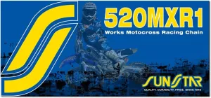 520 MXR1 Works MX Racing Chain (120 Links) (Gold)