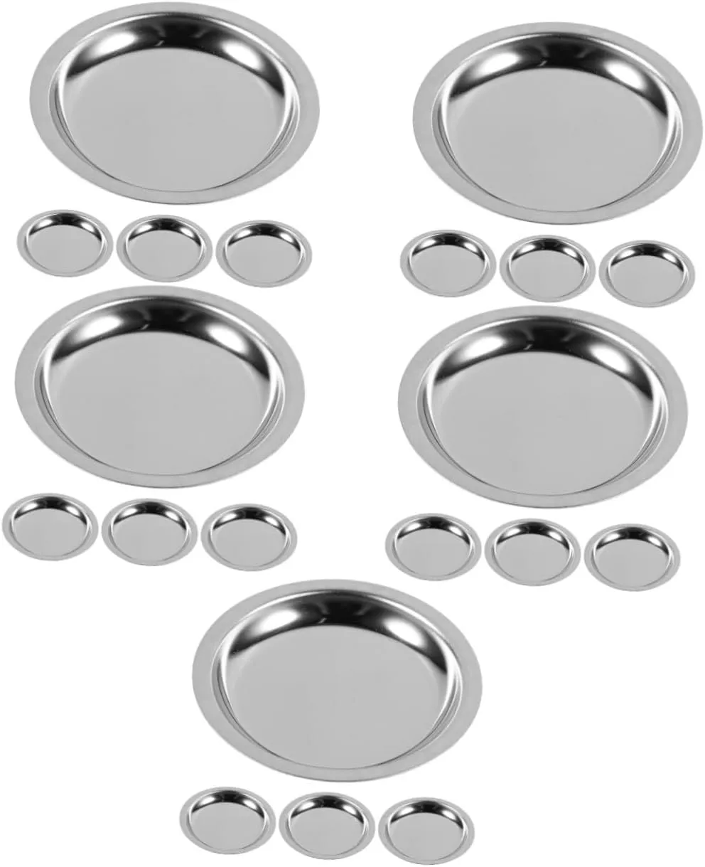 5sets Tea Bag Tray Tea Bag Saucer Coaster Cup Mat Organizer Set for Home 4pcs*5