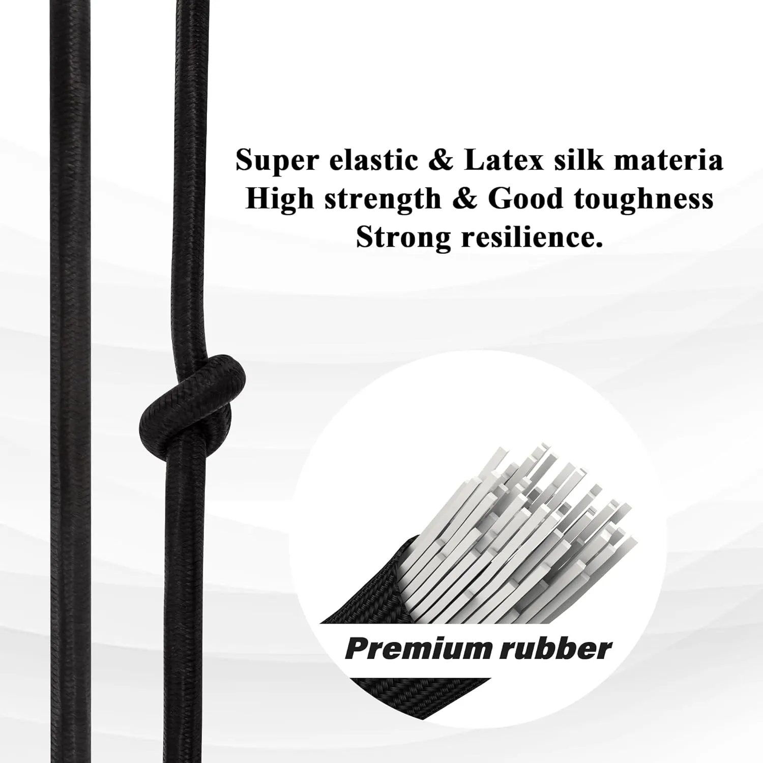 6 Piece Bungee Cords with Hooks - Heavy Duty Outdoor Bungee Cord Includes 12", 24", 32", Extra Strong Carabiner Bungee Cord with Metal Hook for Camping, Tarps, Bike Rack, Tent, Car