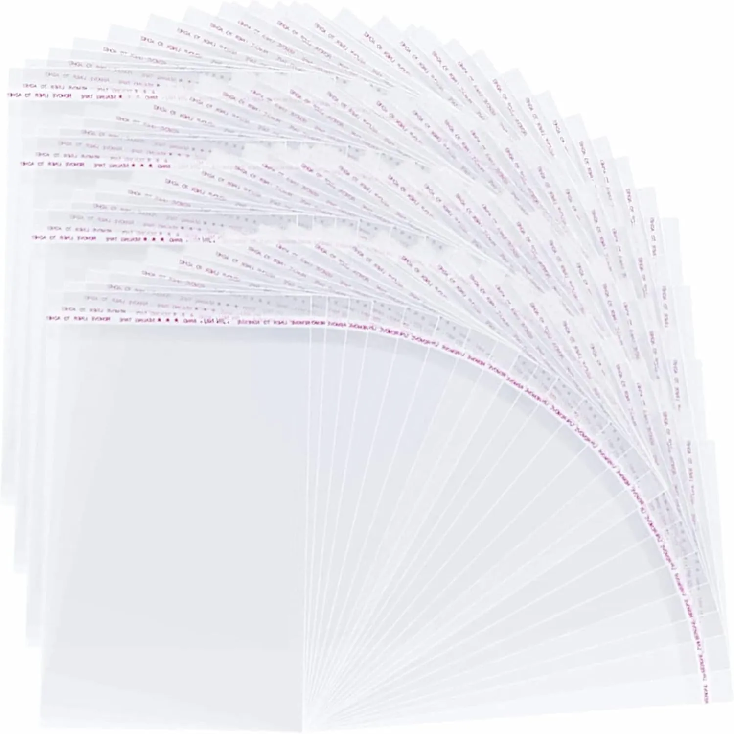 600 Pcs Resealable Self Sealing Cellophane Bag for Round Self Adhesive for T Shirts Clothing Retail Storage Bag (10 x 13 Inch)
