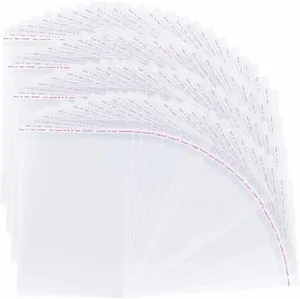 600 Pcs Resealable Self Sealing Cellophane Bag for Round Self Adhesive for T Shirts Clothing Retail Storage Bag (10 x 13 Inch)