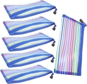 6Pcs Cash Receipt Pouches Portable Organizers for Money Checks and Documents Practical Stationery Bags for Office Travel and School Use
