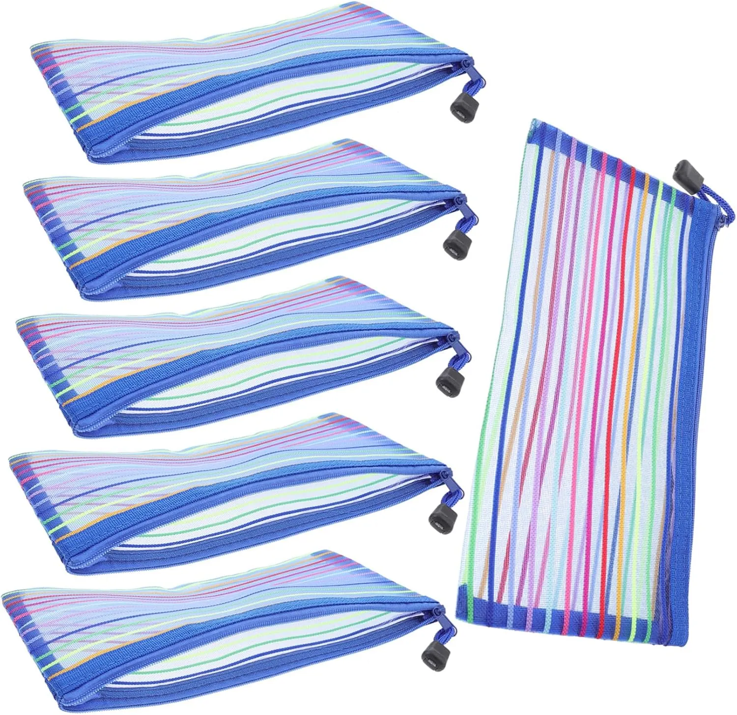 6Pcs Cash Receipt Pouches Portable Organizers for Money Checks and Documents Practical Stationery Bags for Office Travel and School Use
