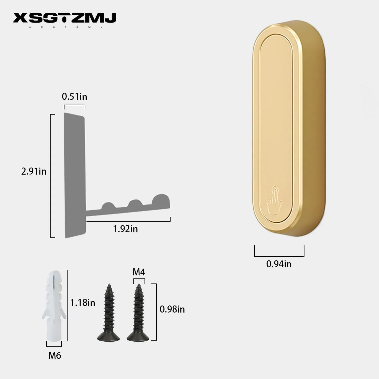 6PCS Foldable Invisible Hook Zinc Alloy Bathroom Wall Hook Retractable for Closet Scarf Hat Robe Key Purse Bag Folding Hooks Minimalist Style (Gold)