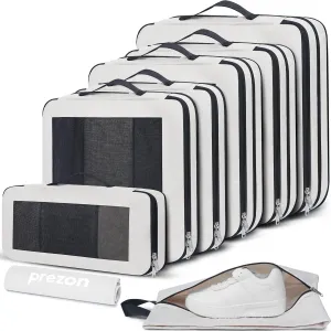 8 Set/6 Set/4 Set Compression Packing Cubes for Travel, Lightweight Vacation Travel Essentials, Travel Accessories for Suitcase Organizer Bags Set, Durable Luggage Organizer