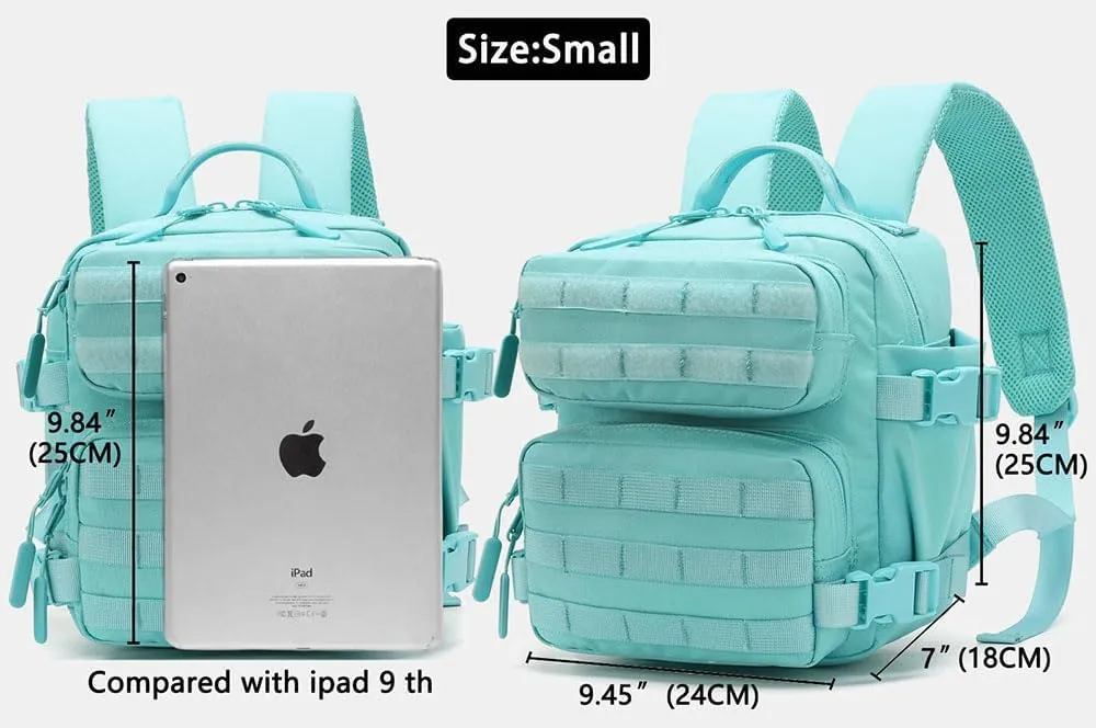 9L Mini Backpack for Men and Women, Small Backpack for Gym Hiking Travel Sports Running (Blue)