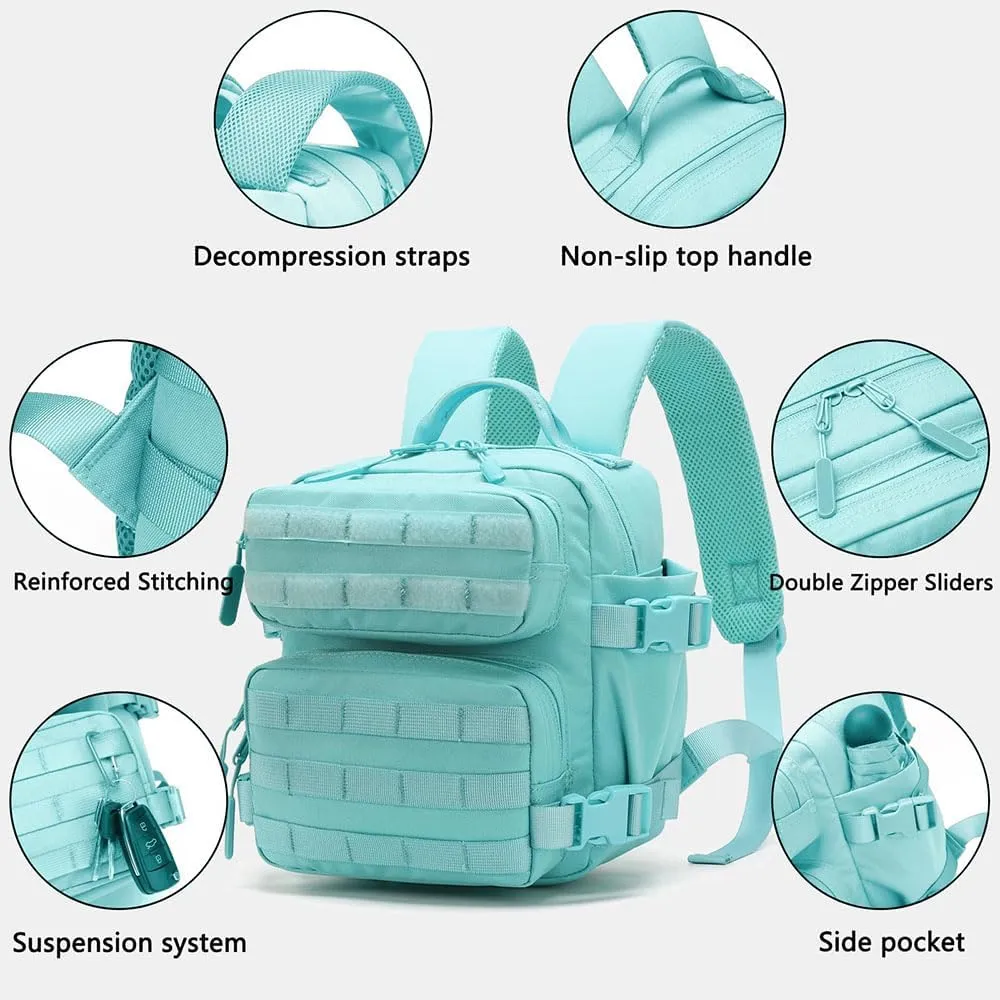 9L Mini Backpack for Men and Women, Small Backpack for Gym Hiking Travel Sports Running (Blue)