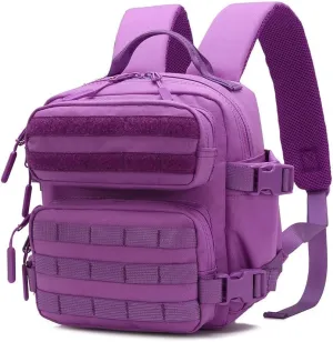 9L Mini Backpack for Men and Women, Small Backpack for Gym Hiking Travel Sports Running (Purple)