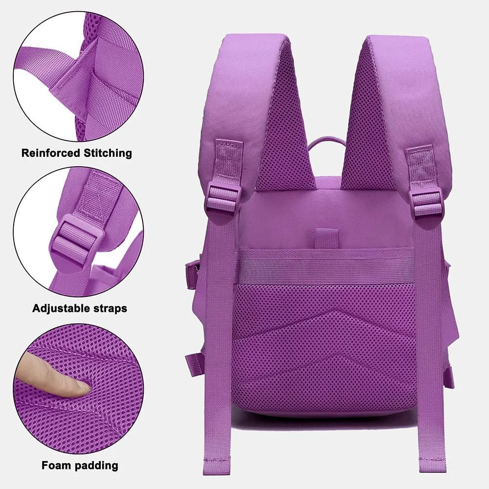 9L Mini Backpack for Men and Women, Small Backpack for Gym Hiking Travel Sports Running (Purple)