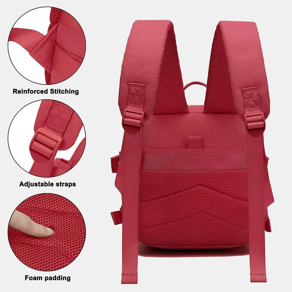 9L Mini Backpack for Men and Women, Small Backpack for Gym Hiking Travel Sports Running (Red)
