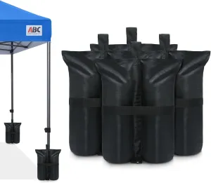 ABCCANOPY Heavy Duty Weight Bags, Black(185lb)