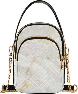 Abstract Painting Gold Waves Womans Purse, Cross over Bag for Woman Womens Small Purse