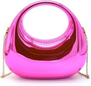 Acrylic Evening Clutch Purse for Women, Metallic Purse Evening Handbags Moon Hobo Bag, Evening Purse for Wedding Party Prom
