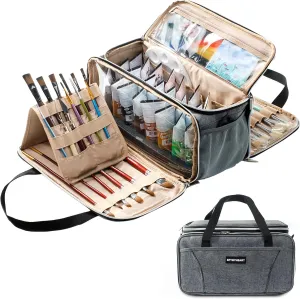 Acrylic Paint Storage, Paint Organizer and Storage, Art Supply Organizer, Art Tote Bags, Craft Paint Storage, Paint Brush Holder, Paint Tube Storage for Apple Barrel Acrylic Painting, Palette Board