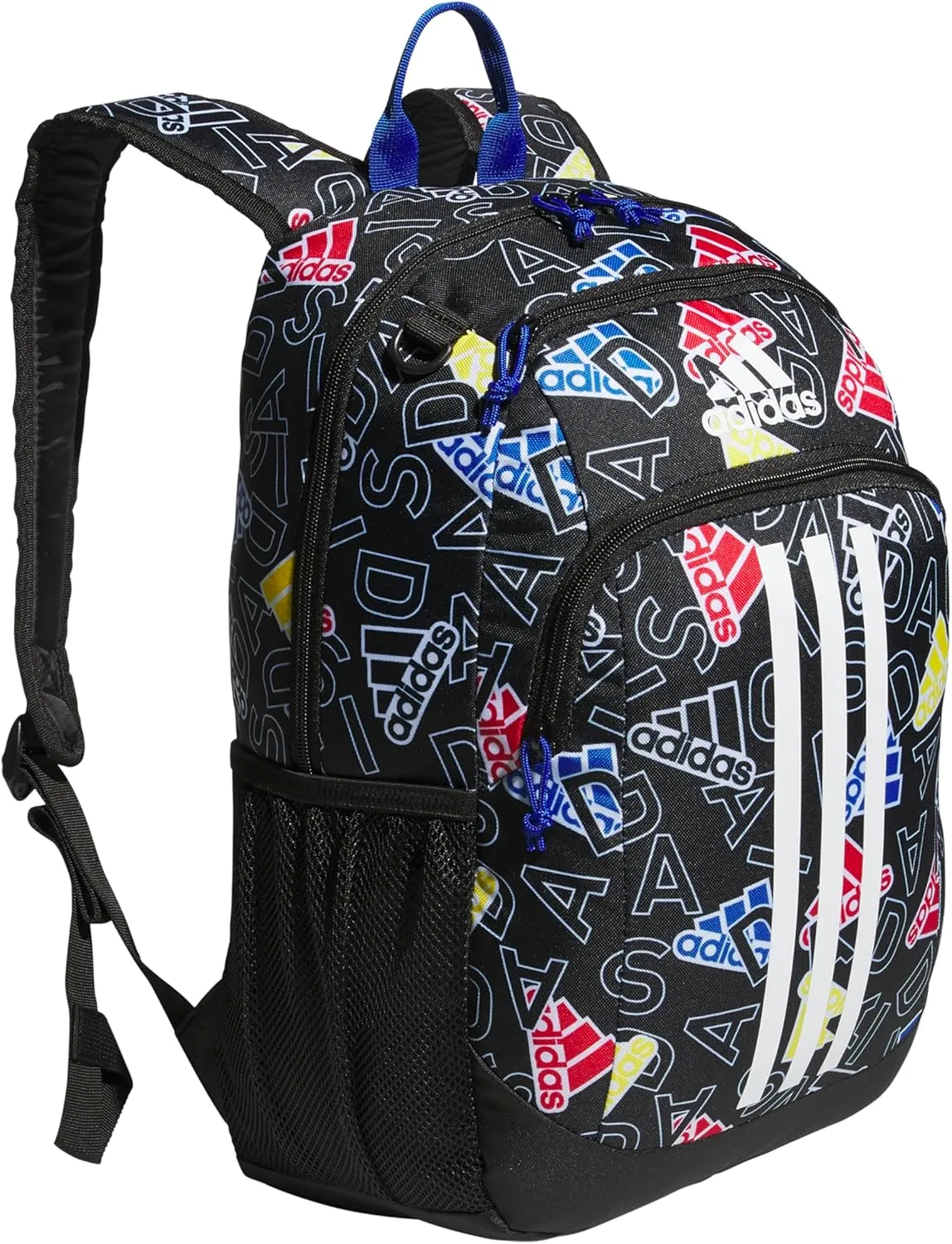 adidas Creator Comfortable and Durable Small Athletic Bag or Laptop Backpack for Women and Men, Adi Comp Black/Team Royal Blue, One Size