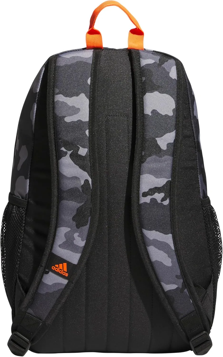 adidas Creator Laptop Backpack for Women and Men, Comfortable and Durable Small Athletic Bag, Camouflage Carbon/Black/Impact Orange, One Size