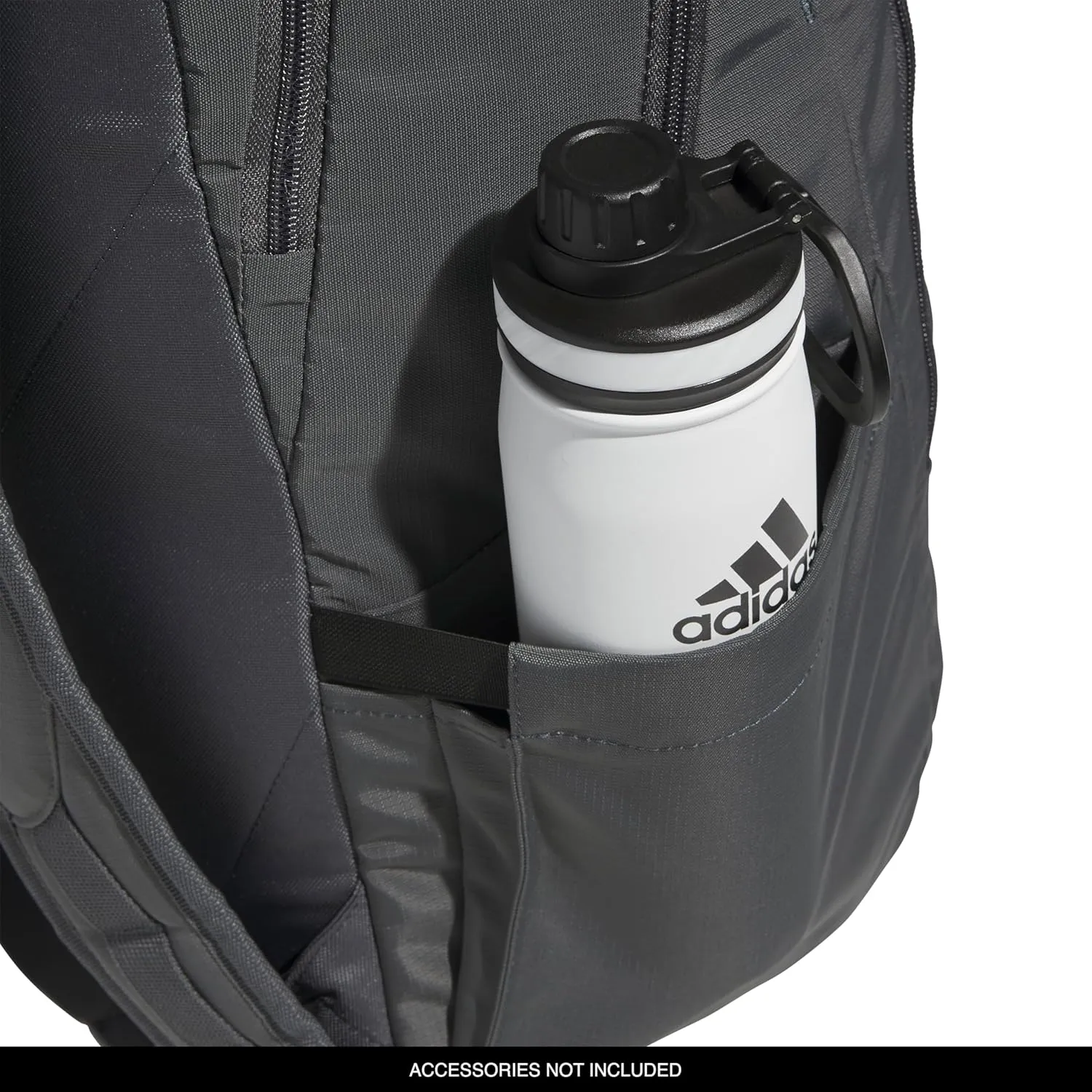 adidas Defender 5 Team Sports Backpack (33L) Durable Large Athletic Gym Laptop Travel Bag, Dark Grey, One Size