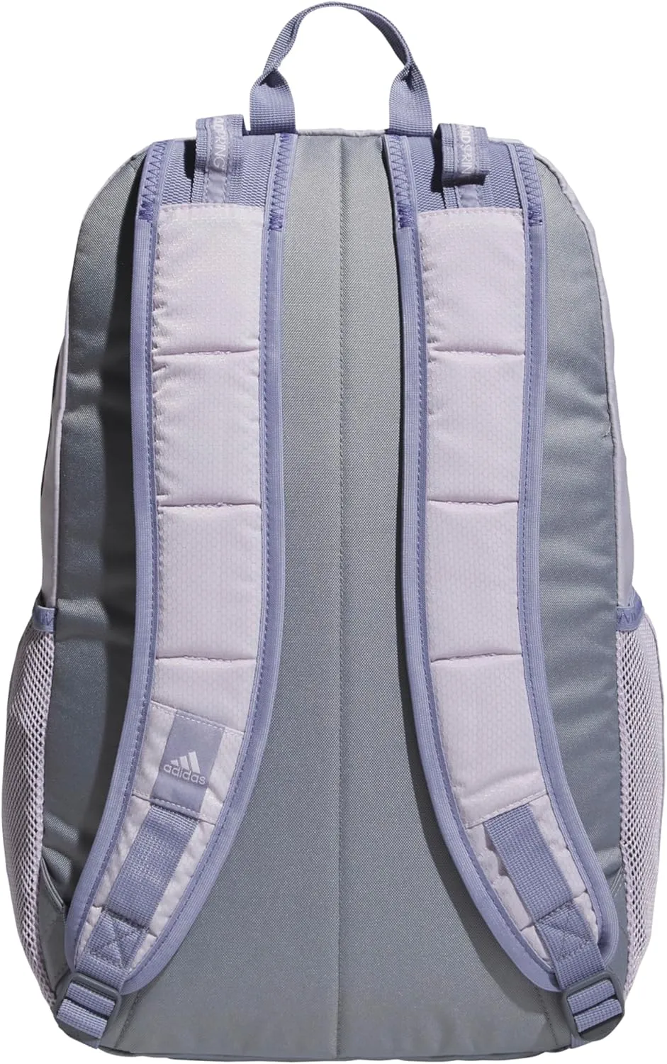 adidas Excel Backpack, Durable Large Athletic Laptop Bag, Silver Dawn Grey/Grey/Silver Violet Purple, One Size